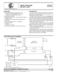 Datasheet IDT7164L20TDB manufacturer IDT