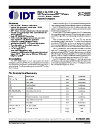 Datasheet IDT71V65602S100BGI manufacturer IDT