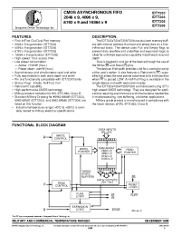 Datasheet IDT7203 manufacturer IDT