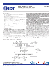 Datasheet IDT7210L-25 manufacturer IDT
