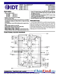 Datasheet IDT723662L12PF производства IDT