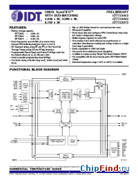Datasheet IDT723673L-12 производства IDT