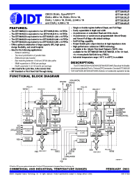 Datasheet IDT72805LB10BG manufacturer IDT