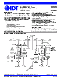 Datasheet IDT72845LB10BG manufacturer IDT