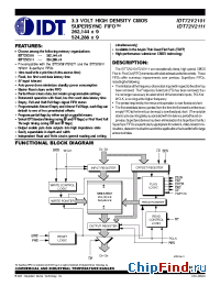 Datasheet IDT72V2111-20 manufacturer IDT