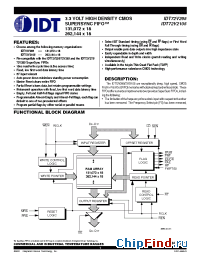 Datasheet IDT72V295-10 manufacturer IDT