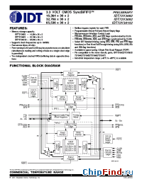 Datasheet IDT72V3652L-15 manufacturer IDT
