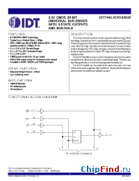 Datasheet IDT74ALVCH162836 manufacturer IDT