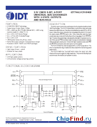 Datasheet IDT74ALVCH16409 manufacturer IDT