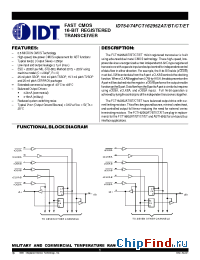 Datasheet IDT74FCT162952 manufacturer IDT