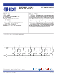 Datasheet IDT74FCT2374ATPG manufacturer IDT