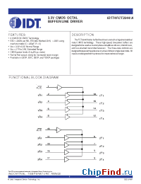 Datasheet IDT74FCT3244QB manufacturer IDT