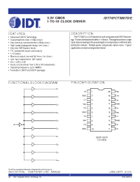 Datasheet IDT74FCT3807DPYGI производства IDT