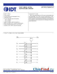 Datasheet IDT74FCT540ATPB производства IDT