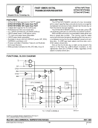 Datasheet IDT74FCT646CE manufacturer IDT