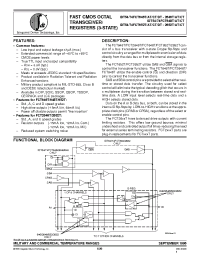 Datasheet IDT74FCT652DTD manufacturer IDT