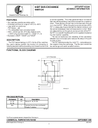 Datasheet IDT74FST163209PV manufacturer IDT
