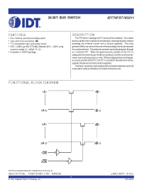 Datasheet IDT74FST163211 manufacturer IDT
