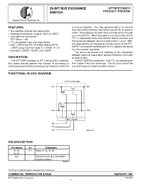 Datasheet IDT74FST163213PV manufacturer IDT