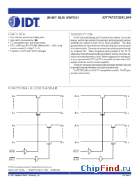 Datasheet IDT74FST32XL384PA manufacturer IDT