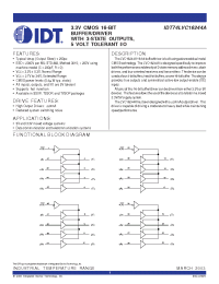 Datasheet IDT74LVC16244APF manufacturer IDT