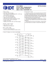 Datasheet IDT74LVC245ASO производства IDT