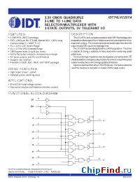 Datasheet IDT74LVC257APY manufacturer IDT
