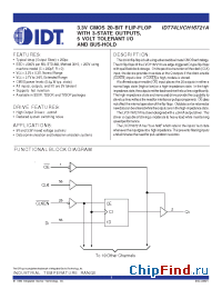 Datasheet IDT74LVCH16721A manufacturer IDT