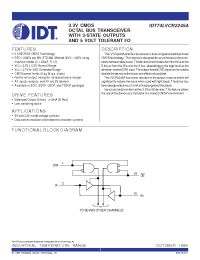Datasheet IDT74LVCR2245A manufacturer IDT