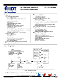 Datasheet IDT79RC32334 производства IDT