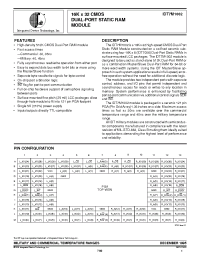 Datasheet IDT7M1002S30G производства IDT