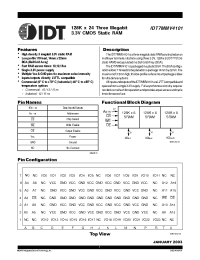 Datasheet IDT7MMV4101S15BGI производства IDT