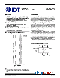 Datasheet IDT7MP4045SA-12 manufacturer IDT