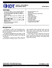 Datasheet IDT82V3001A производства IDT
