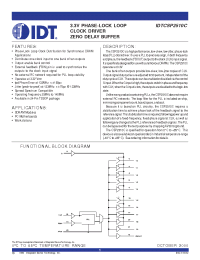 Datasheet IDTCSP2510CPGG производства IDT
