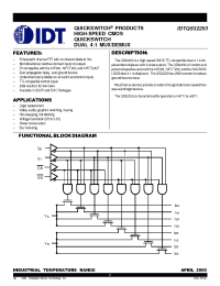 Datasheet IDTQS32253 производства IDT