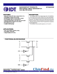 Datasheet IDTQS32390SO производства IDT