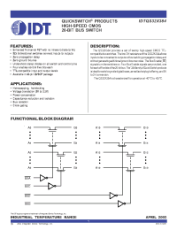 Datasheet IDTQS32X384 manufacturer IDT