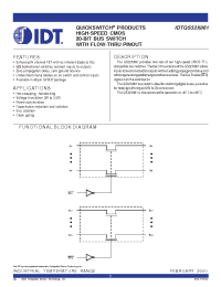 Datasheet IDTQS32X861Q1 manufacturer IDT