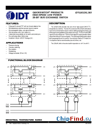 Datasheet IDTQS32XL383 manufacturer IDT