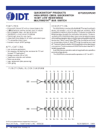Datasheet IDTQS32XR245 производства IDT