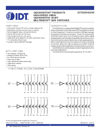 Datasheet IDTQS34X2245Q3 производства IDT