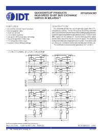 Datasheet IDTQS34X383 manufacturer IDT