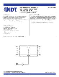 Datasheet IDTQS3861Q manufacturer IDT