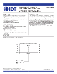 Datasheet IDTQS3R862SQ производства IDT