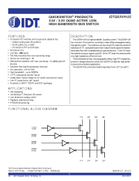 Datasheet IDTQS3VH125QG manufacturer IDT