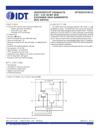 Datasheet IDTQS3VH16212PA производства IDT