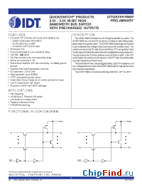 Datasheet IDTQS3VH16800PV manufacturer IDT
