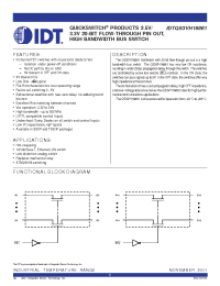 Datasheet IDTQS3VH16861PV manufacturer IDT
