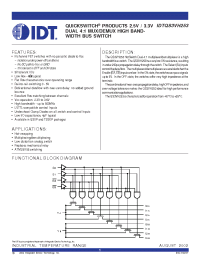 Datasheet IDTQS3VH253 manufacturer IDT
